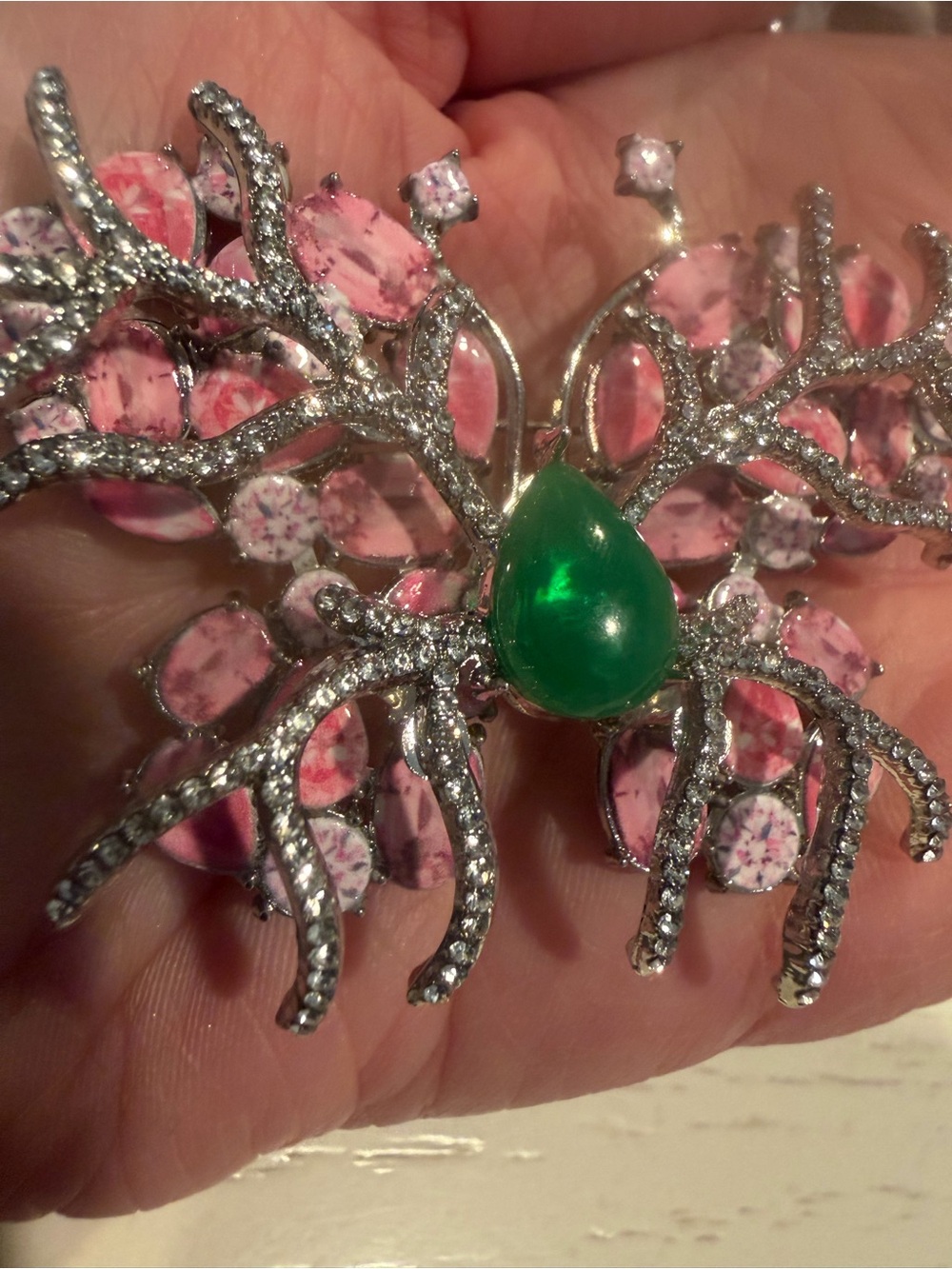 Unique Jelly Belly Butterfly Brooch